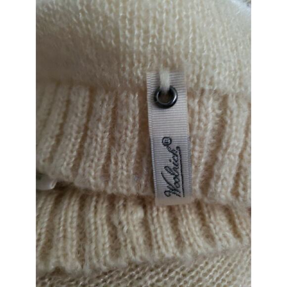 Woolrich Motif Mohair Sweater Canoe Camping Mountain Womens Sz M Medium Ivory (G - Picture 6 of 7